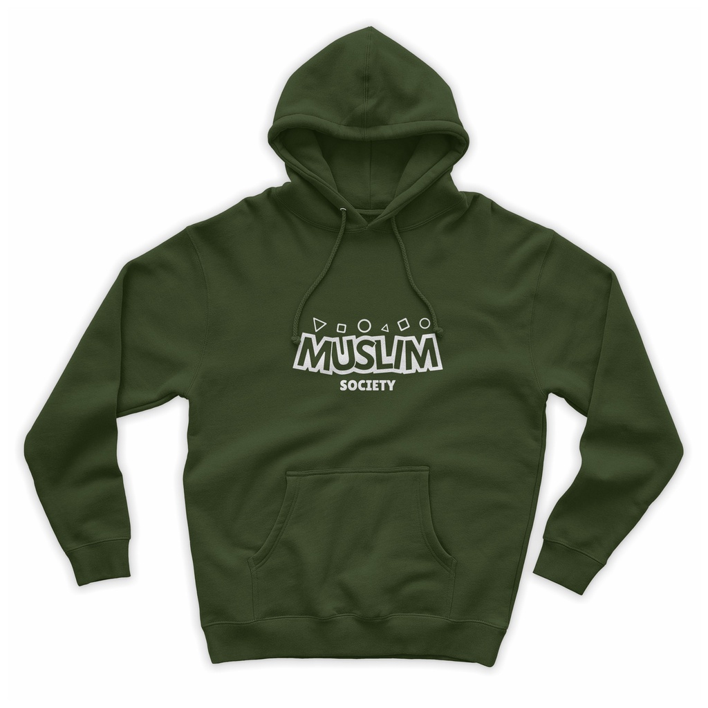 Jaket Hoodie Distro Islami Muslim Society Hoodie Pria/wanita Dakwah Islami