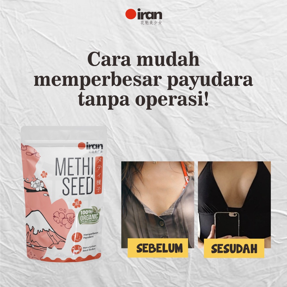 (COD) Pembesar Payudara Ampuh Pengencang Payudara METHI SEED Obat Pembesar Payudara Ampuh Permanen P