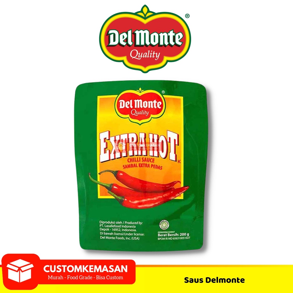 

Saus Sambal Delmonte / Saus Extra Hot Chilli Pouch / Saus Extra Pedas Delmonte / Saus Extra Pedas 200g