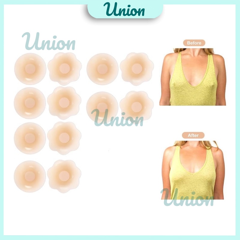 UM Silikon Bra Push Up Bra Tempel Penutup Puting / Penutup Puting Payudara Tanpa Tali Bra / Penutup 