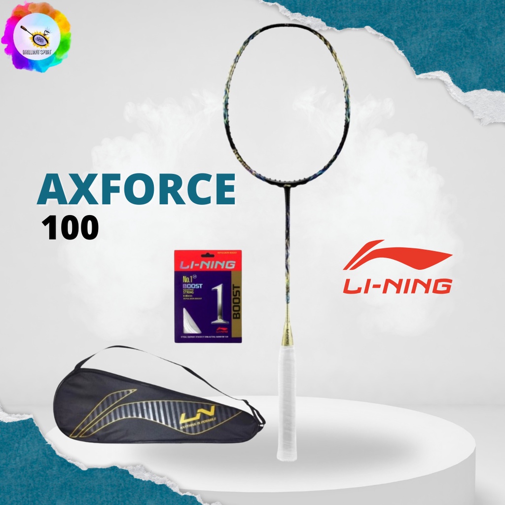 RAKET BADMINTON LINING AXFORCE 100 AX FORCE 100 AXFORCE100 ORIGINAL