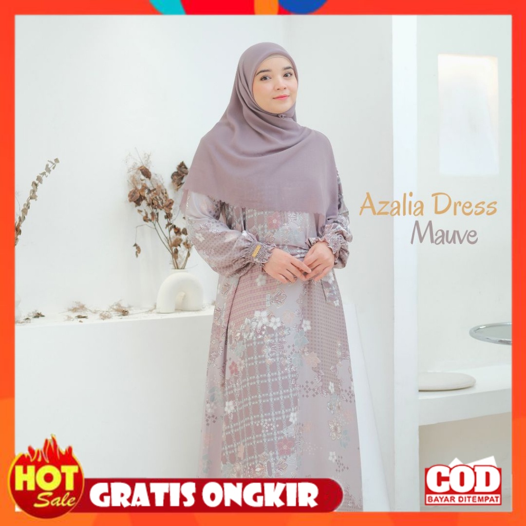 KAIN ADEM HALUS TEBAL / Azalia Dress Only ( Hanya Gamis )  By Tachi Syari