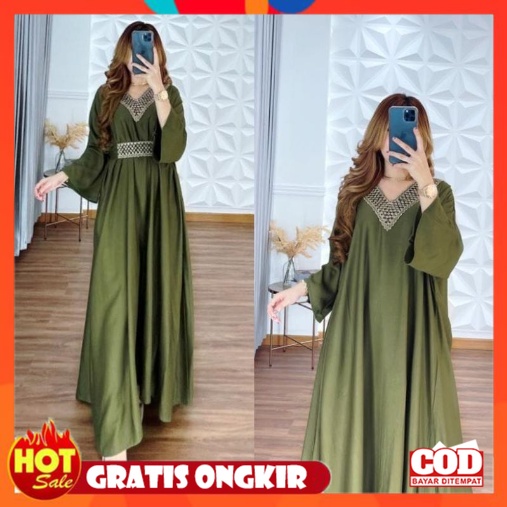 KAIN ADEM HALUS TEBAL / KAFTAN TSAMIRA SUPER JUMBO BUSUI (FREE BELT/BANDANA) RAYON DIAMOND PREMIUM |