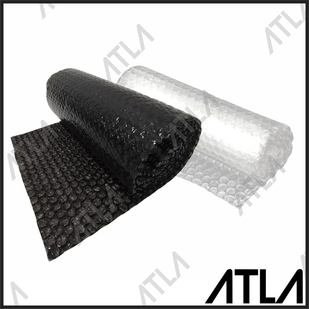 

Bubble Wrap Hitam Bening 125cm x 50m 1 Roll Plastik Gelembung Packing