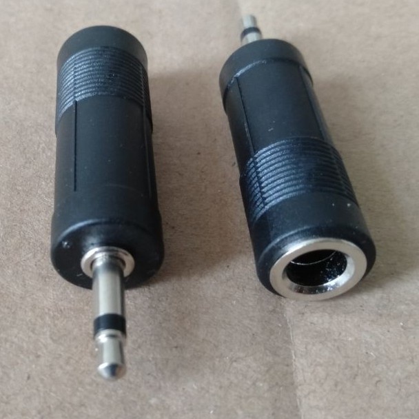 Jack Sambungan Mic Besar Ke Kecil Mono - Plastik-Mono