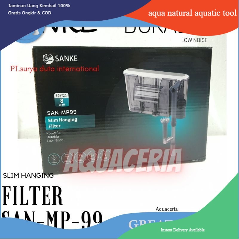 Filter Gantung Aquarium 60 cm to 80 Cm SANKE SAN MP 99 Slim Hanging