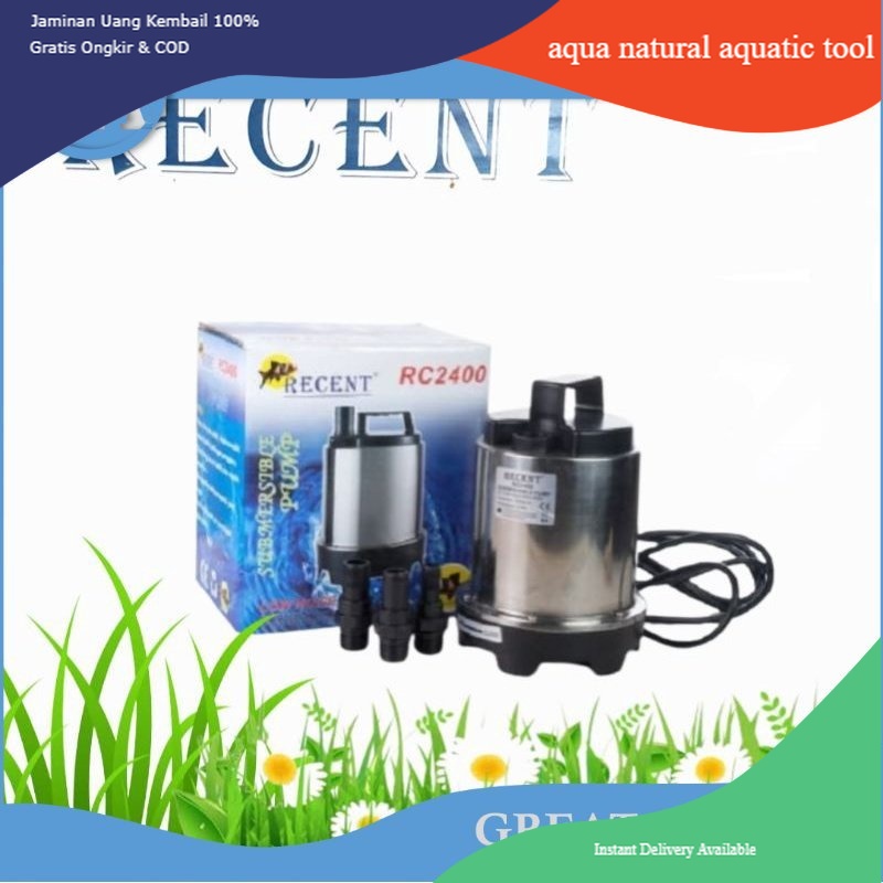 pompa celup kolam ikan recent RC 2400 stainless