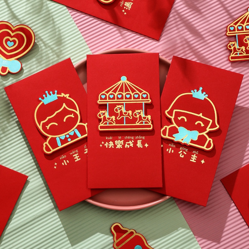 

(Yunita) 6PCS ANGPAO 3D ULANG TAHUN ANGPAU ANAK PREMIUM ANGPAO BIRTHDAY