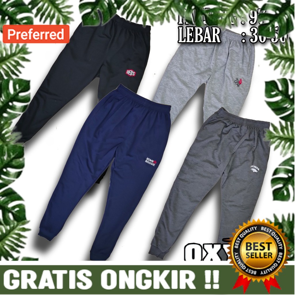 Celana joger olahraga celana pria model joger bahan adem lembut celana trining lari gym// BAJU OLAHR