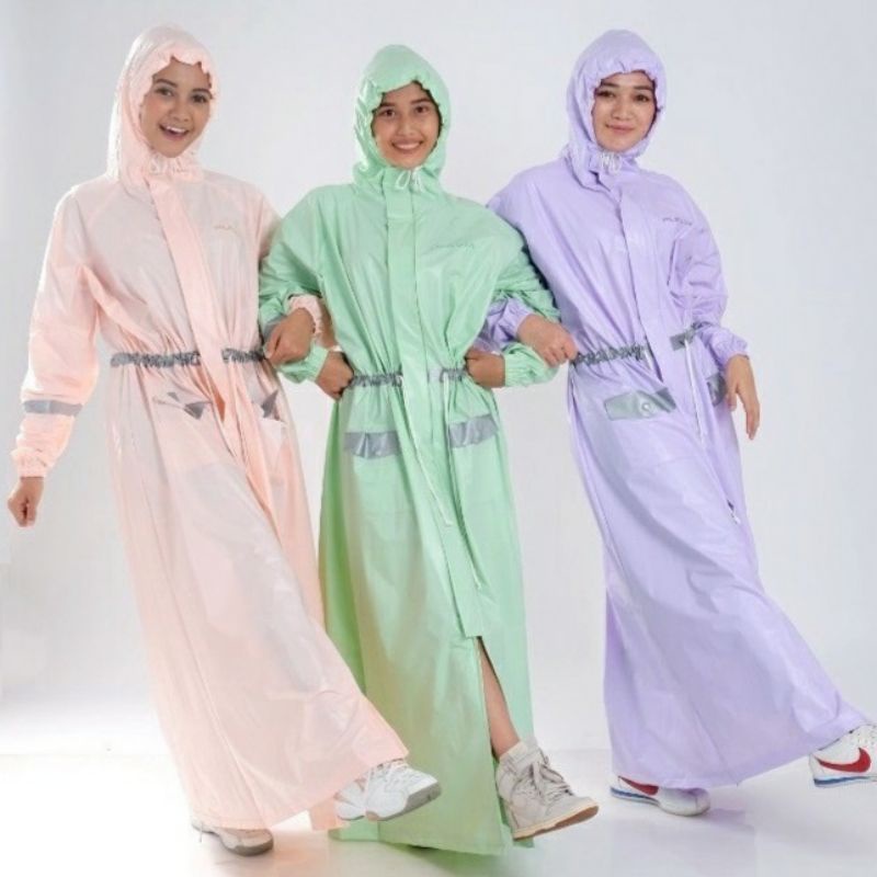Jas Hujan Gamis Salsabila Plevia / Jas Hujan Gamis Rok Plevia / Jas Hujan Model Terbaru Plevia