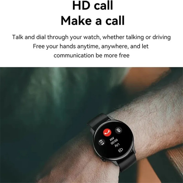 HK85 SMARTWATCH AMOLED NFC ALWAYS ON DISPLAY  - Biru Muda