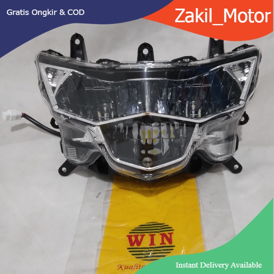 Lampu Depan Mio Soul GT 125 Blue Core + LED 2015 2016 2017 2018 WIN | reflektor headlamp WIN | head 