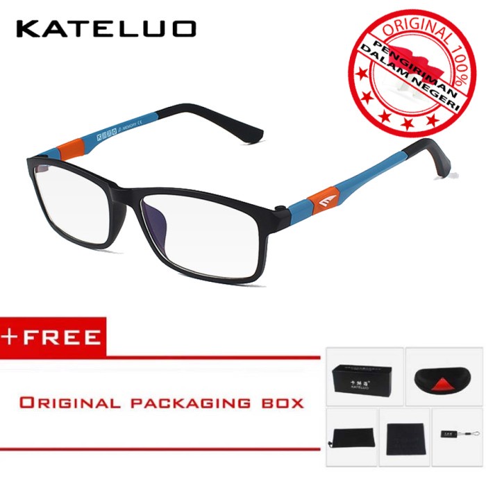 best -Kateluo Kacamata Anti Radiasi Komputer & Gadget Pria Wanita 13022-US - Biru