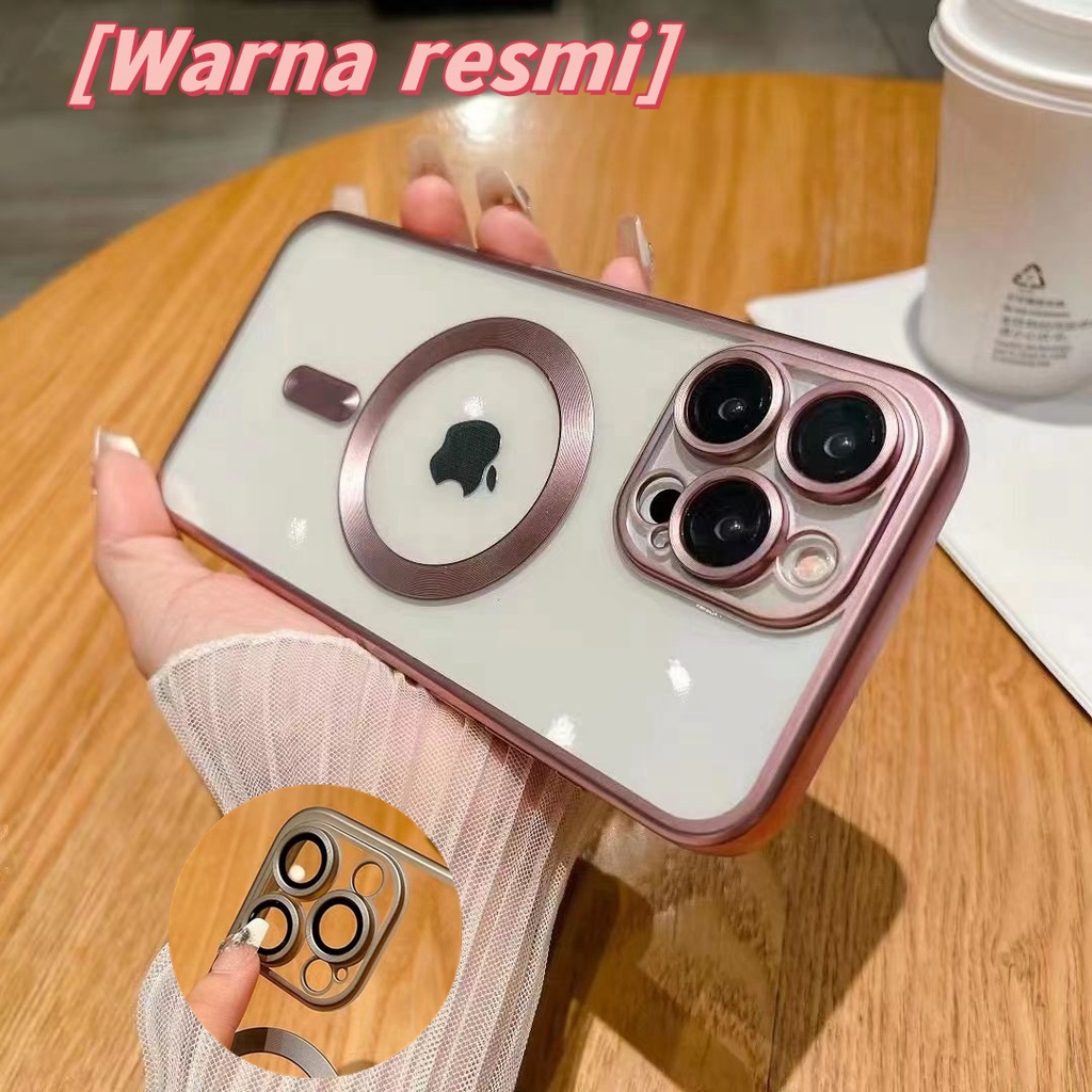 NEW Pekanbaru Titanium Case For iPhone 15 14 13 Pro Max 15 Plus  pelindung kamera Matte Clear soft S