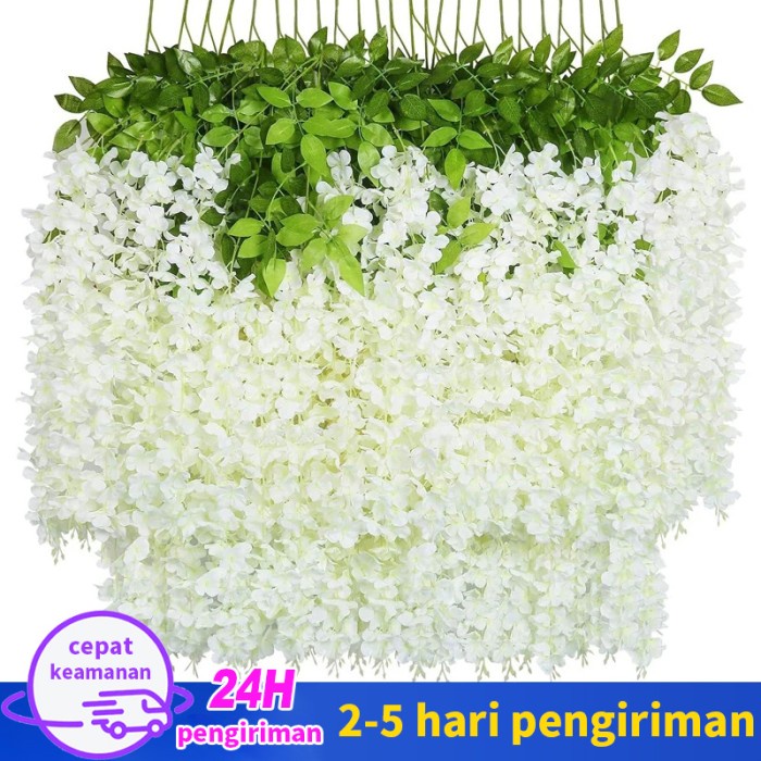 Bunga Wisteria Jumbo 1 Lusin / Bunga wisteria jumbo juntai murah