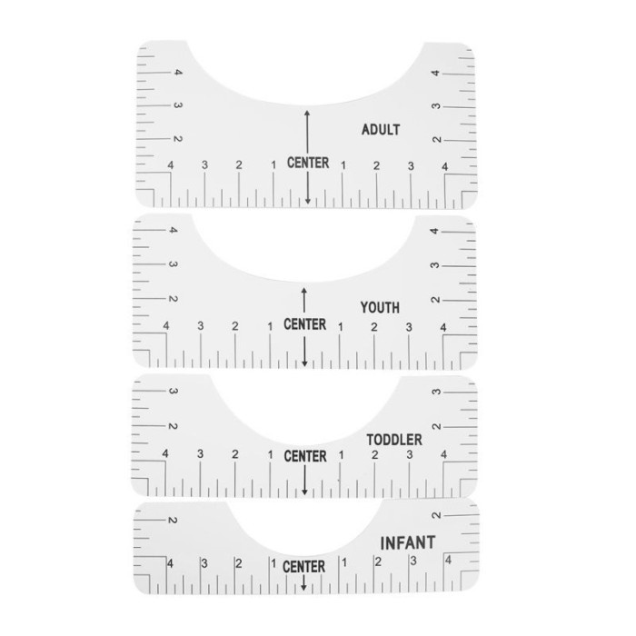 

[[ WSH - BEST BELLER ]] Isi 4 Penggaris Ziegel Penguasa Panduan T-Shirt Ruler Untuk Sablon - Isi 4