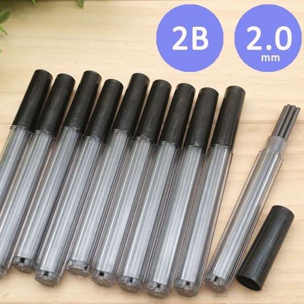 

1 Tabung Isi Pensil Mekanik Graphite Lead Minimalis Muji Style Pensil Cetek Ukuran 2.0 mm