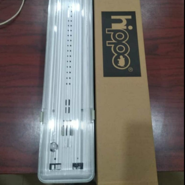 Kap TL LED 2x36 waterproof IP65 120Cm Rumah Lampu T8 TL LED 60Cm 2x18 - 1x18
