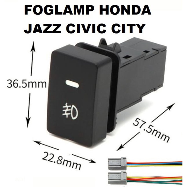 Saklar Switch foglamp HONDA JAZZ CIVIC CITY fog light kabut mobil