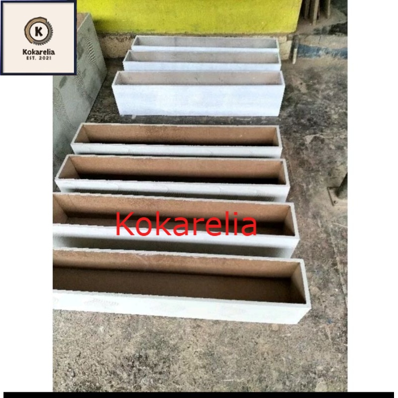 pot partisi panjang 120cm lebar 10cm tinggi 15cm untuk tanaman plastik artificial