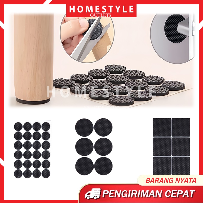 Bantalan Kaki Kursi Anti Slip Alas Silikon Kaki Furniture / Karet Alas Kaki Meja Kursi Funiture Anti