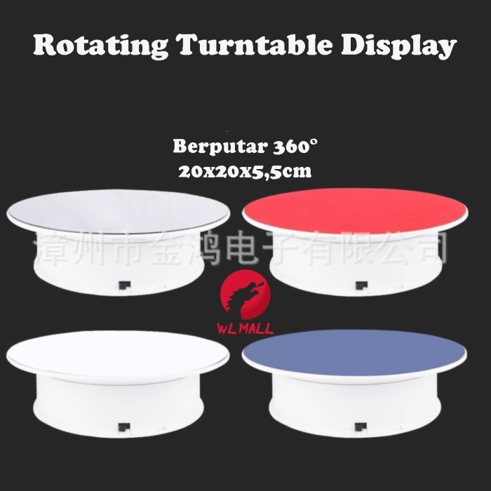 

Turntable Rotating Stand Display Putar Tatakan Figure Display 20cm - Putih