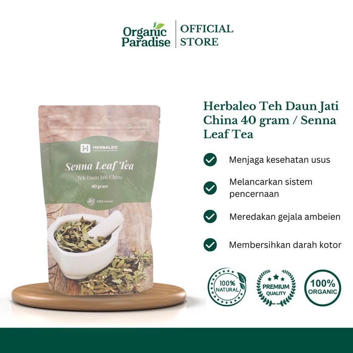 

Herbaleo Teh Daun Jati China 40 gram / Senna Leaf Tea