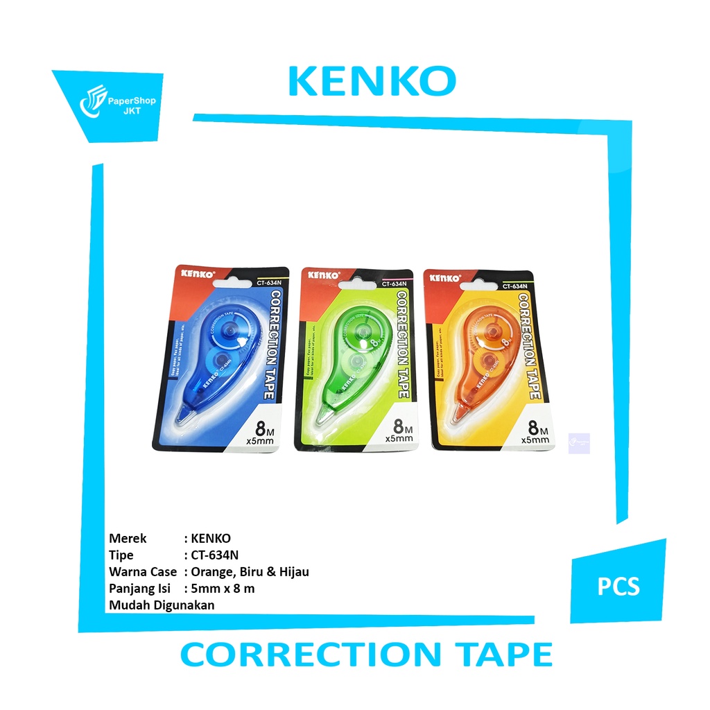 

Kenko - Correction Tape CT-634N - Pcs