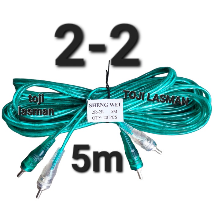 kabel rca 5mtr rca to rca 5meter 5 meter - 2-2 5M GAP27