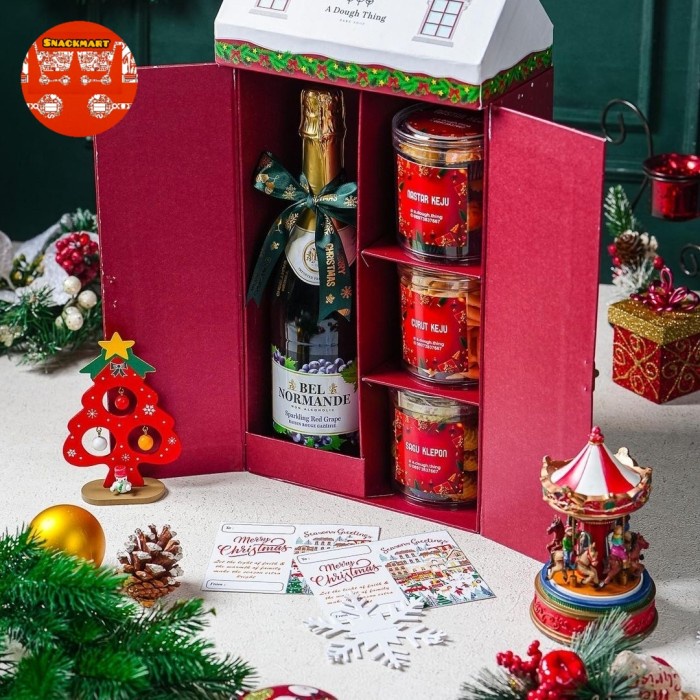 

Parcel Natal Christmas Hampers / Hampers Natal Kue Kering Grape Juice