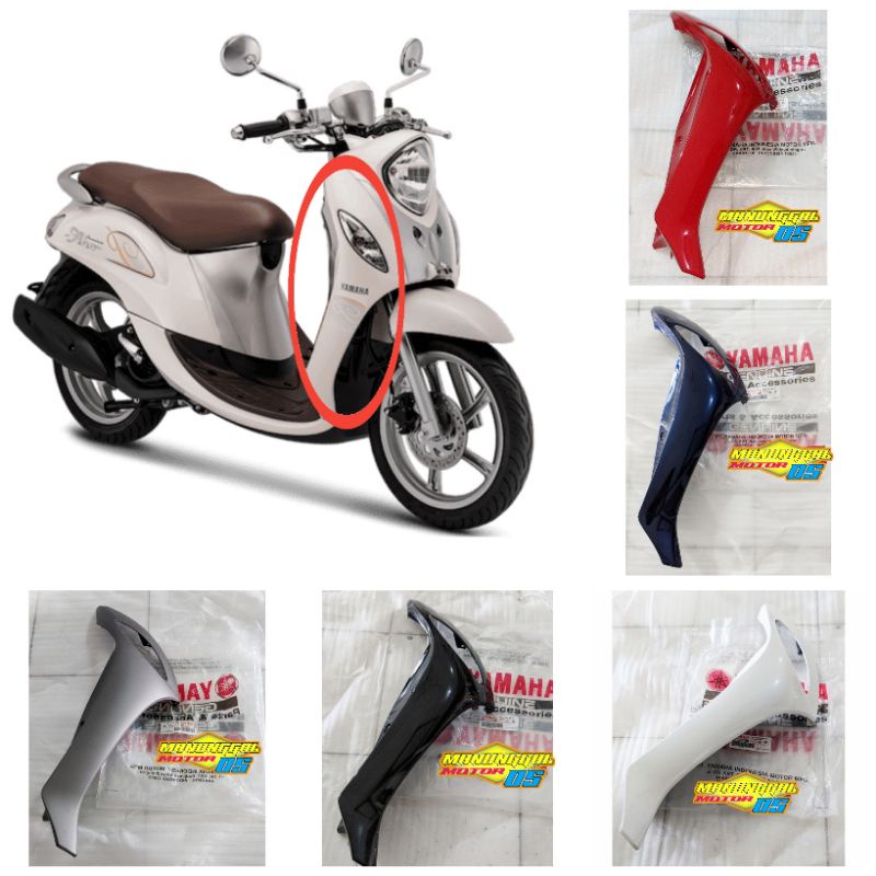 Leg Shield, Sayap Body Depan Samping Fino Fi 115, 125 Grande Kanan Atau Kiri Original Yamaha