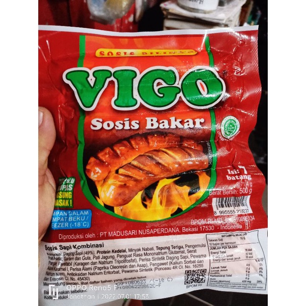 

Vigo sosis bakar jumbo