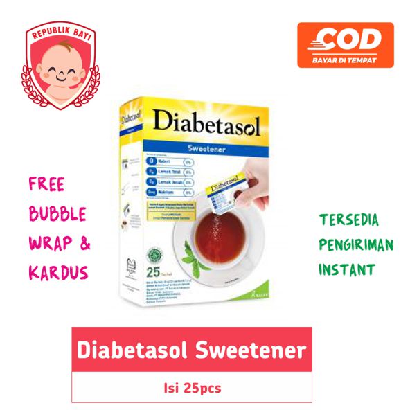 

Diabetasol Sweetener Gula Diabetes Calsweet 25x1.5gr