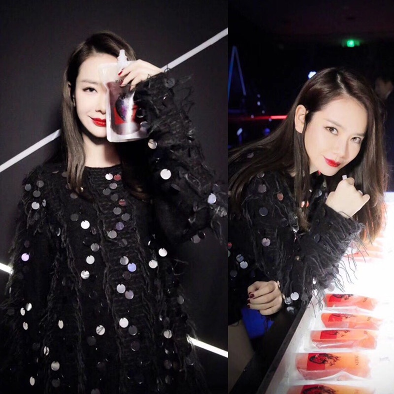 Thai Fashion Brand Sweater Women's sparkling Qi Wei's same style clothes