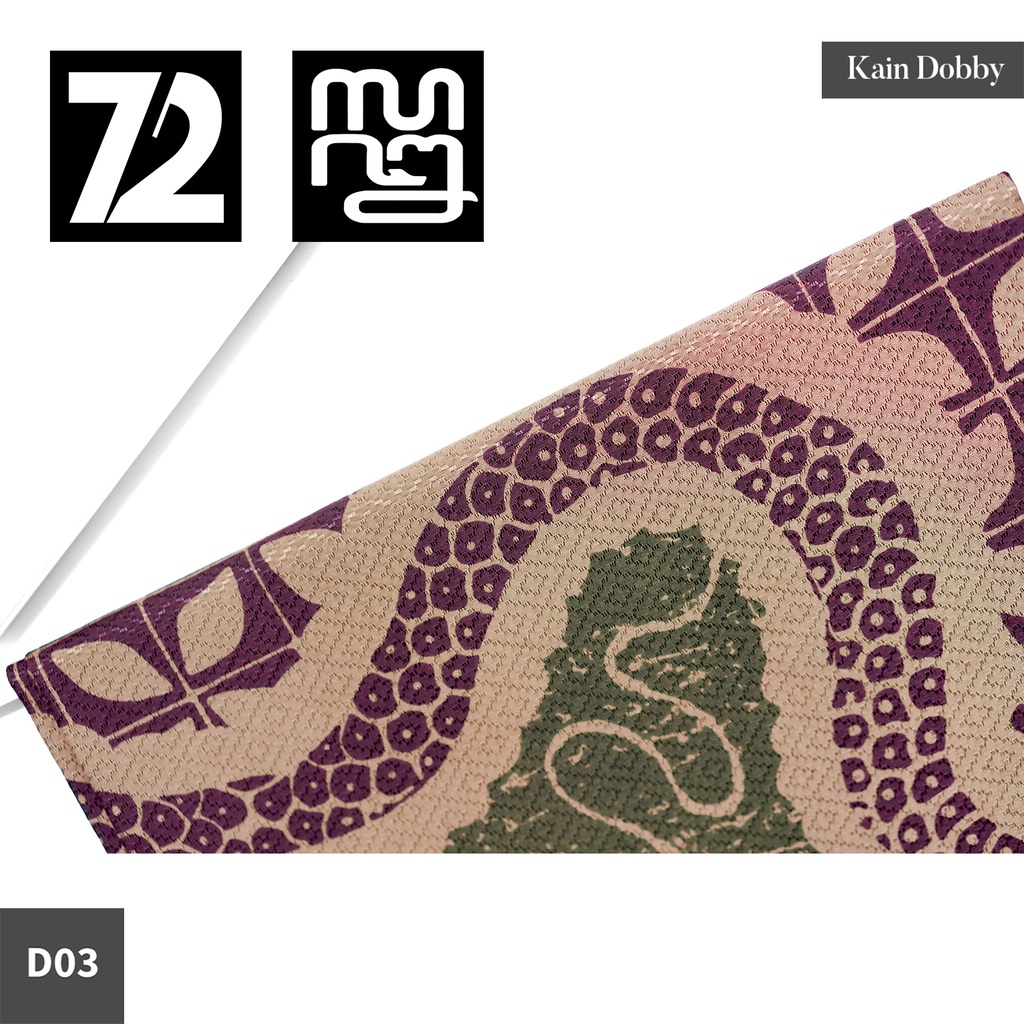 KAIN BATIK PREMIUM Bahan Dobby Motif Abstrak Naga Alam Warna Ungu Hijau 724346 Cap 72 Jarik Jarit Sa