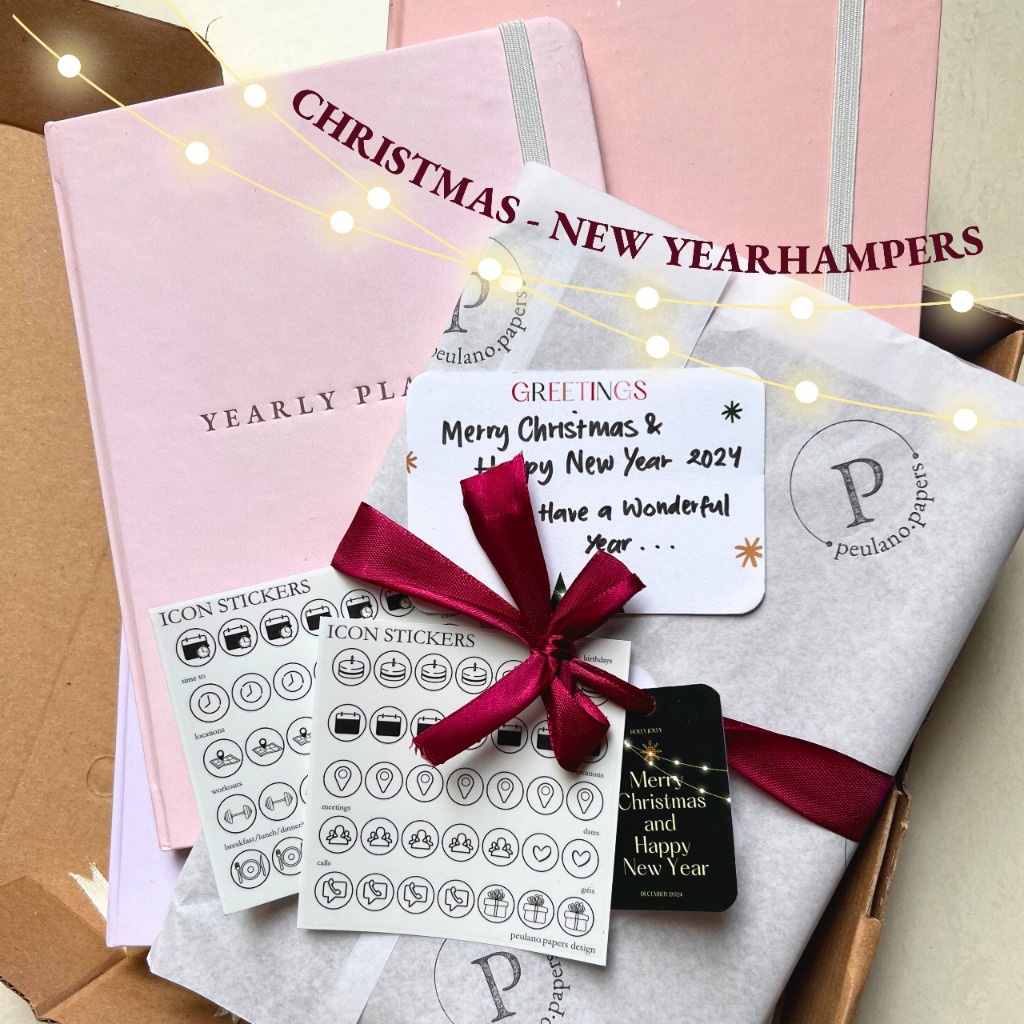 

Hampers Christmas and Happy New Year Planner 2024 + Card