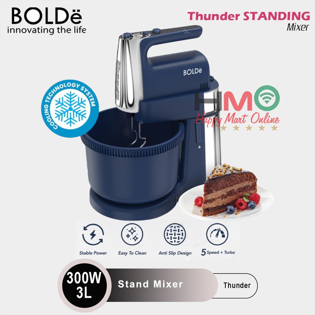 Bolde Thunder Standing Mixer Stand Mixer Com Kapasitas 3 Liter BOLDe