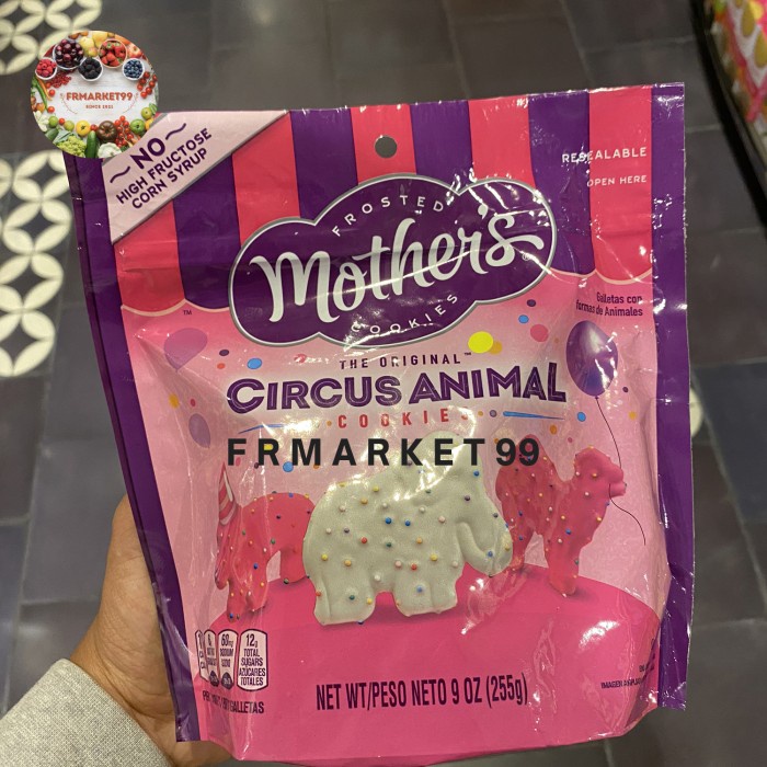 

Mothers Circus Animal Cookies / Kukis Gula Bentuk Hewan / 255 grm