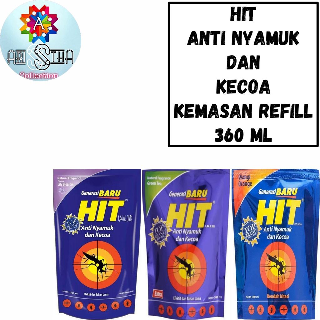 Hit Anti Nyamuk Liquid Kemasan Pouch Refill 360 ML