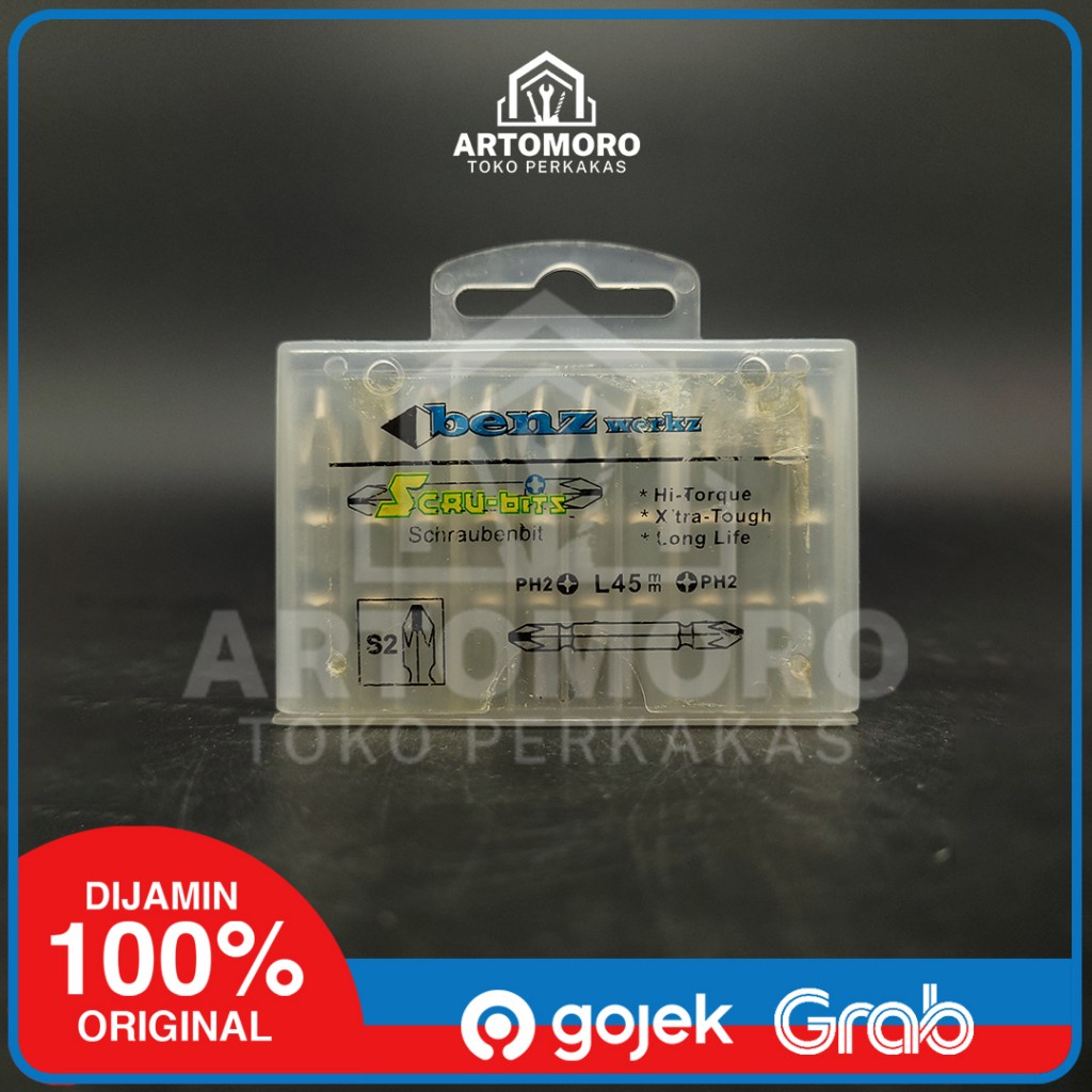 Mata Screwdriver Benz PH2x45MM Mata Obeng Angin Magnet