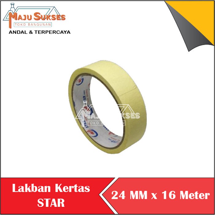 

MASKING TAPE LAKBAN KERTAS SOLASI KERTAS 1" SOLATIP KERTAS SEAL TAPE ISOLASI BAN STAR 1 INCH