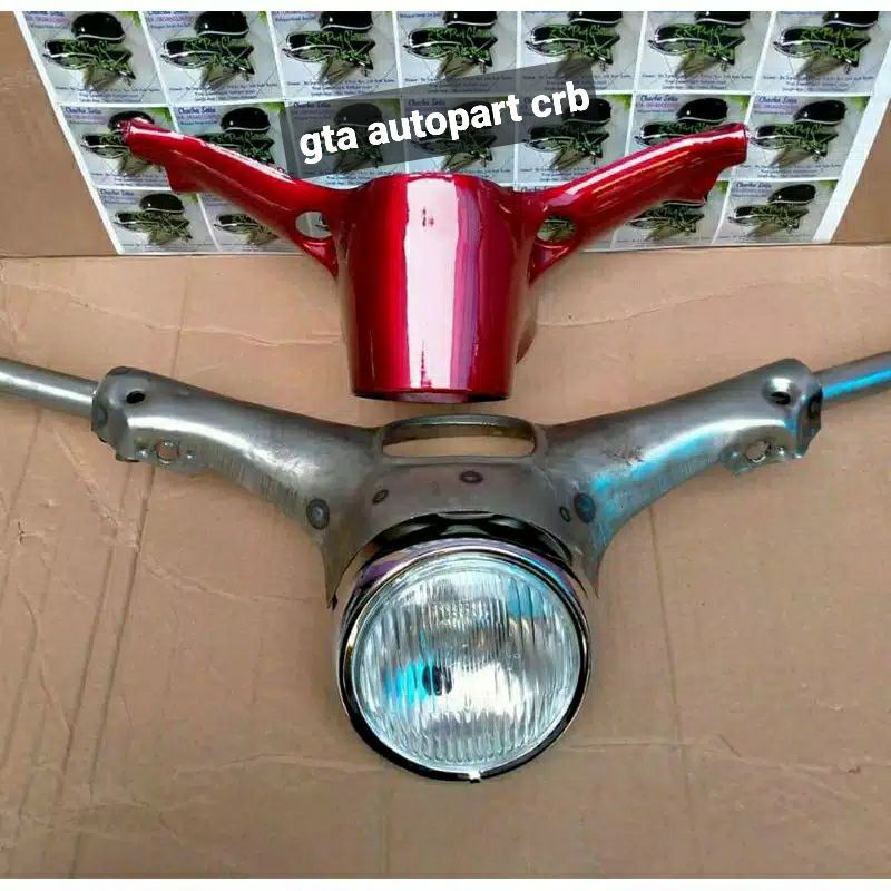 PAKET HEMAT STANG KEPALA HONDA C70 BAHAN TEBAL PRESISI STANDAR ORI TERMURAH