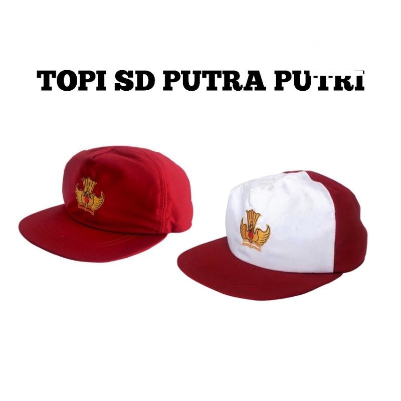 Topi Sd Merah / Topi Sekolah Sd Merah Putih