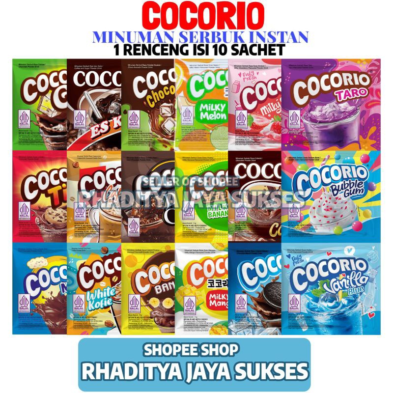 

Cocorio 1 Renceng Isi 10 Sachet