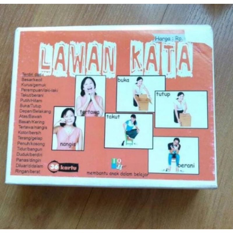 [BLUETOYS] KARTU LAWAN KATA ORANG BENDA NEW/IQ DEVELOPMENT/ALAT TERAPI WICARA
