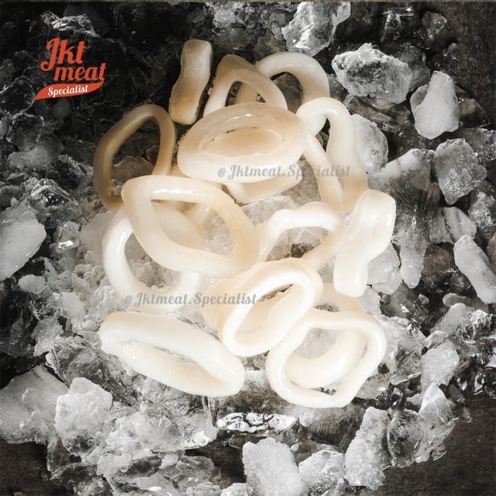 

Cumi Ring 500 gram / Cumi Segar Halal / Cumi Jumbo / Cumi Ring Frozen / Calamary Ring / Import