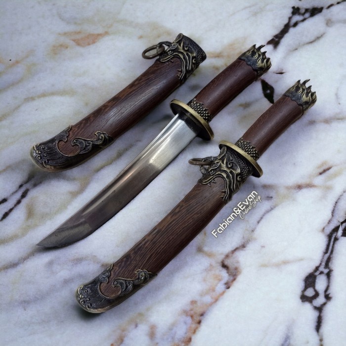 Pisau Survival Samurai Katana Chinese Sword Art