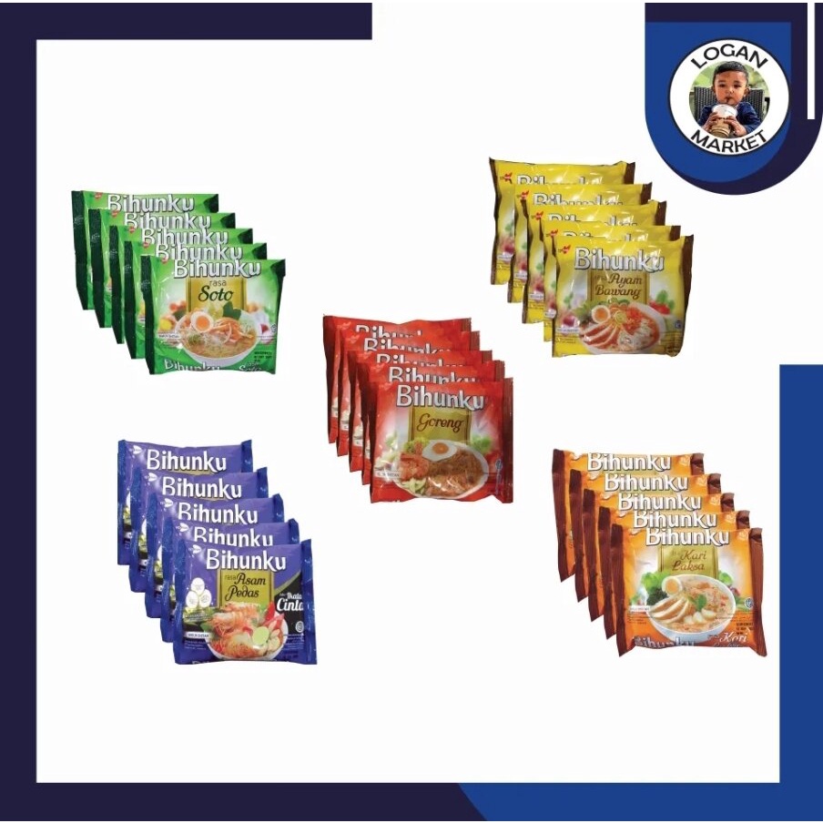 

Paket 5Pcs 5 Pcs Bihunku Bihun Ku Instant Ayam Bawang Asam Pedas Bakso Sapi Laksa Soto Goreng