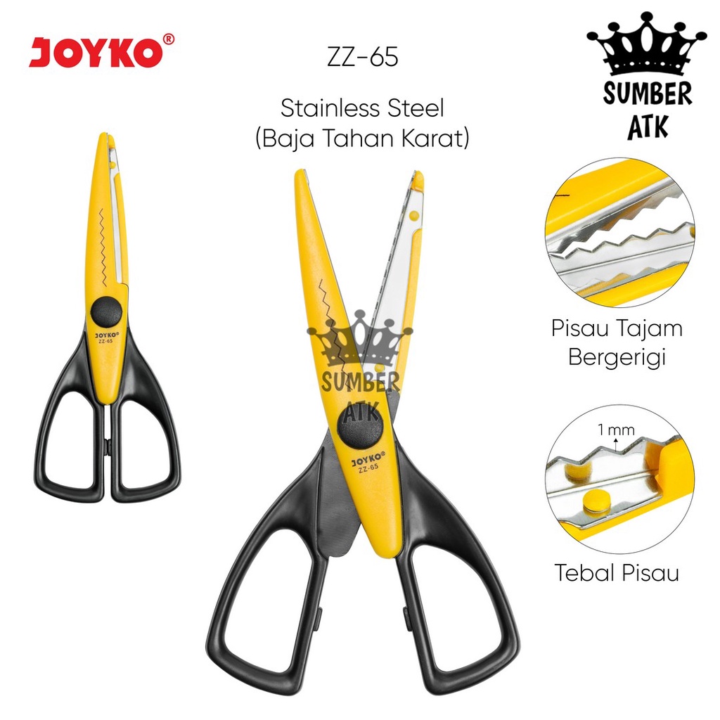 

Gunting Scissors Joyko ZZ-65 Gunting Bergerigi
