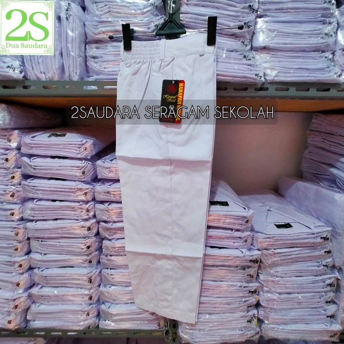

[MEDAMART] DISKON Celana Sekolah SD/SMP/SMA Panjang Karet Putih Seragam Sekolah 24 25